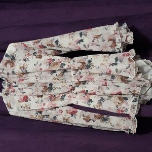 Woman's romper with a floral design